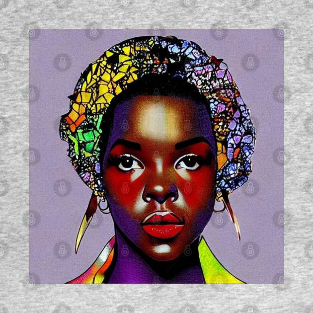 Lauryn Hill Stained Glass by Prints Charming